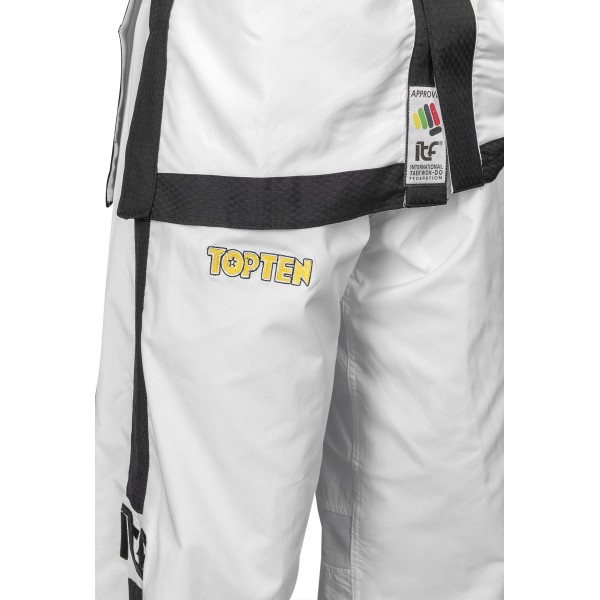 Instructeur de Taekwon-Do Dobok "Premium Gold" (4e - 6e Dan) (approuvé ITF)
