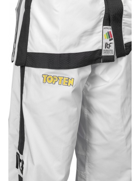 Instructeur de Taekwon-Do Dobok "Premium Gold" (4e - 6e Dan) (approuvé ITF)   Instructeur de Taekwon-Do Dobok "Premium Gold" (4e - 6e Dan) (approuvé ITF)