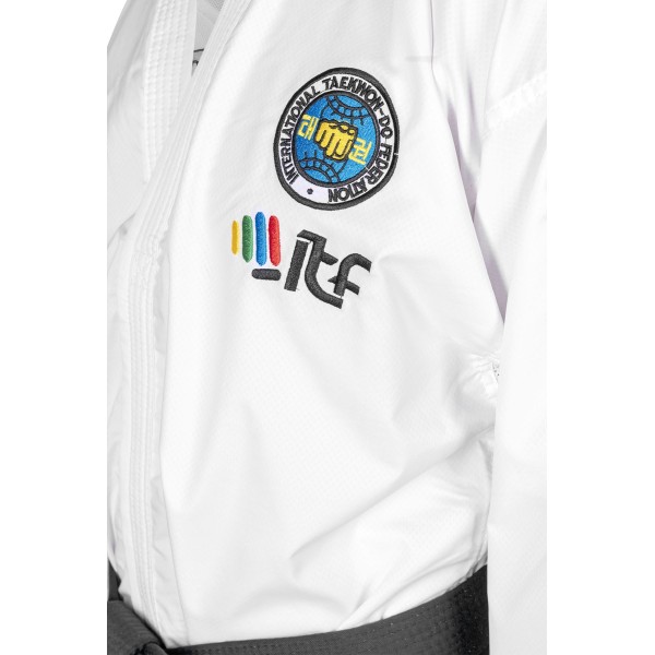 Instructeur de Taekwon-Do Dobok "Premium Gold" (4e - 6e Dan) (approuvé ITF)