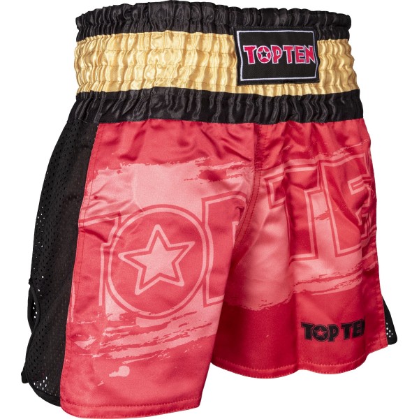 Short de kickboxing "Power Ink" - rouge 