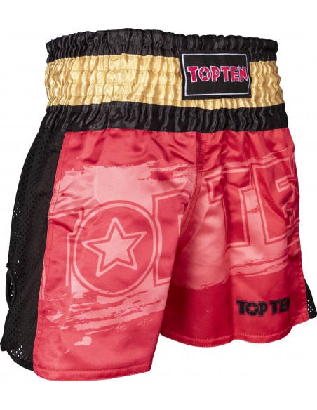 Short de kickboxing "Power Ink" - rouge 