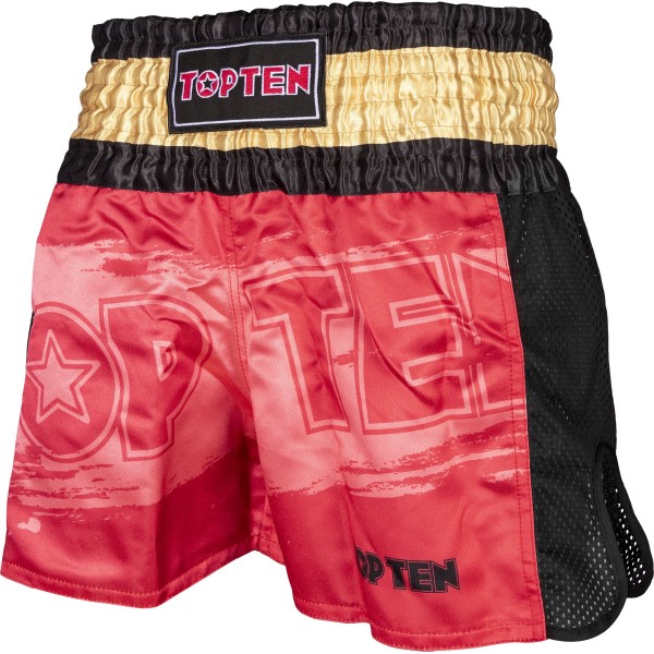 Short de kickboxing "Power Ink" - rouge 