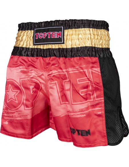 Short de kickboxing "Power Ink" - rouge 