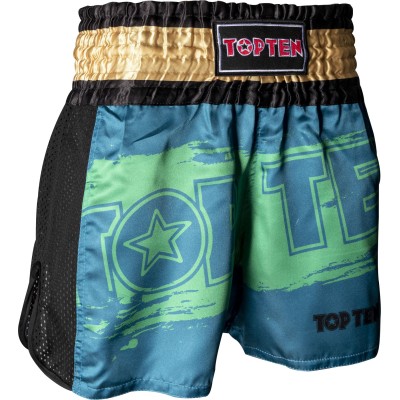 Short de kickboxing "Power Ink" - vert