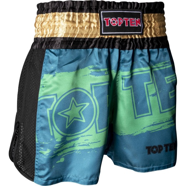 Short de kickboxing "Power Ink" - vert 