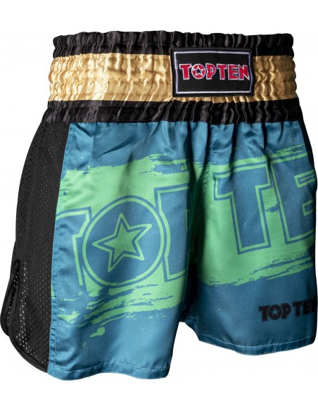 Short de kickboxing "Power Ink" - vert  Short de kickboxing "Power Ink" - vert