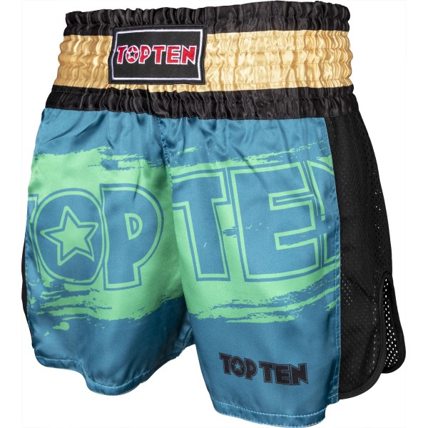 Short de kickboxing "Power Ink" - vert