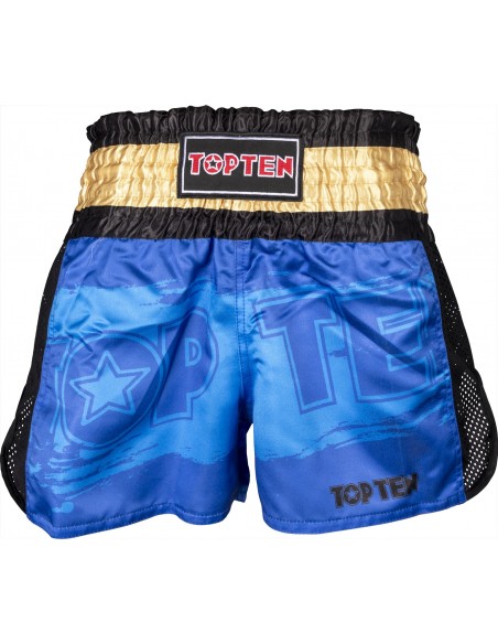 Short de kickboxing "Power Ink" - bleu  Short de kickboxing "Power Ink" - bleu