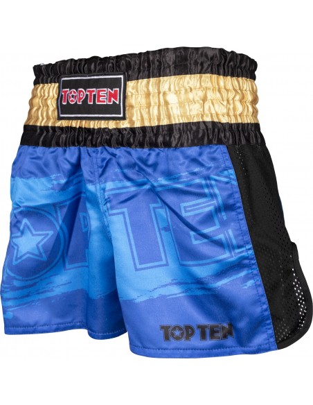 Short de kickboxing "Power Ink" - bleu  Short de kickboxing "Power Ink" - bleu