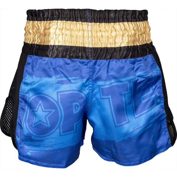 Short de kickboxing "Power Ink" - bleu