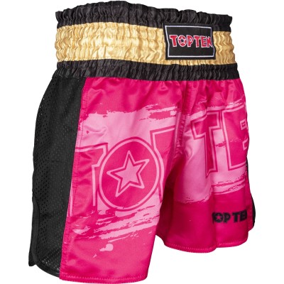 Short de kickboxing "Power Ink" - rose