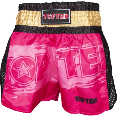 Short de kickboxing "Power Ink" - rose  2