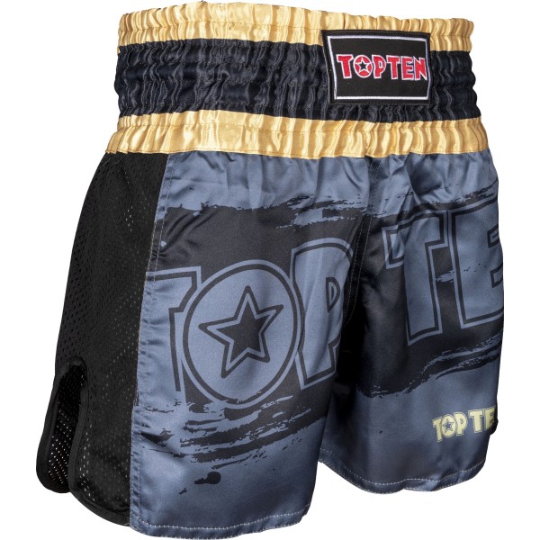 Short de kickboxing "Power Ink" - noir 