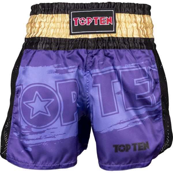 Short de kickboxing "Power Ink" - violet