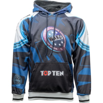 Sweat à capuche « WAKO » - bleu, taille L