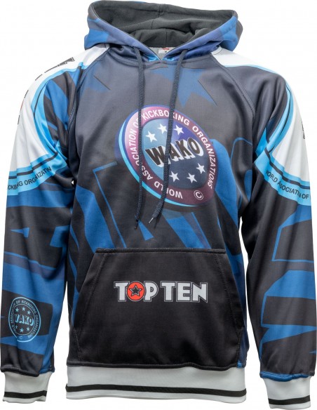 Sweat à capuche « WAKO » - bleu, taille L  Sweat à capuche « WAKO » - bleu, taille L