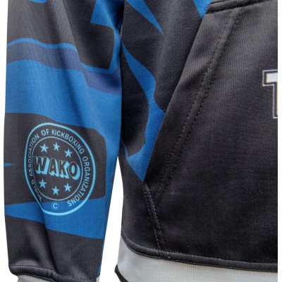 Sweat à capuche « WAKO » - bleu, taille L  2
