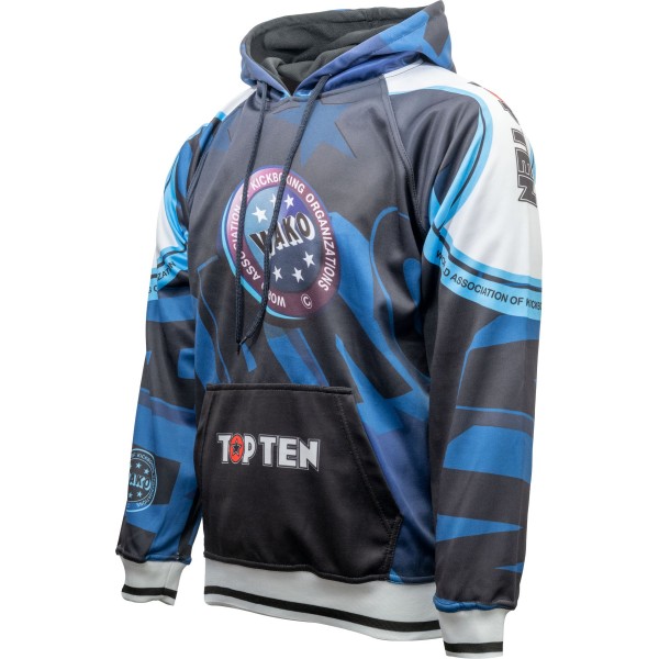 Sweat à capuche « WAKO » - bleu, taille L