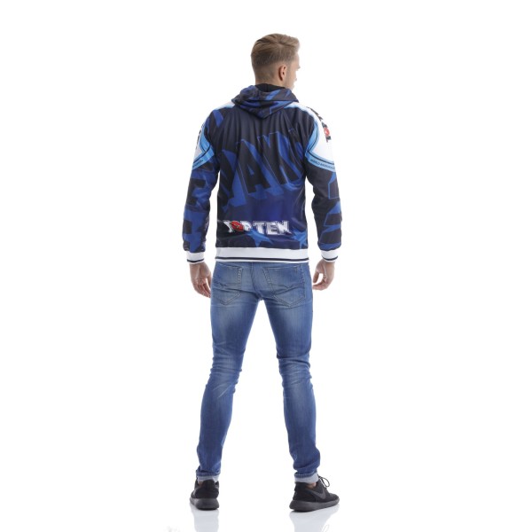 Sweat à capuche « WAKO » - bleu, taille L