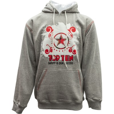 Sweat à capuche "Carreaux" - gris, taille XL