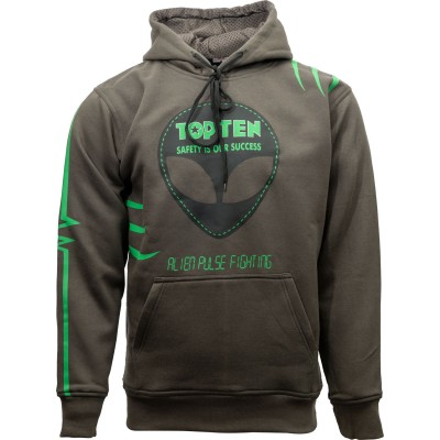 Sweat à capuche "Neon Alien" - noir