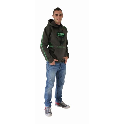 Sweat à capuche "Neon Alien" - noir  2