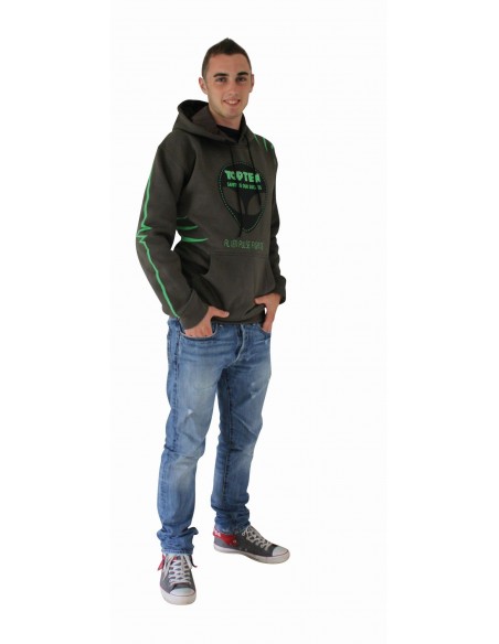 Sweat à capuche "Neon Alien" - noir  Sweat à capuche "Neon Alien" - noir