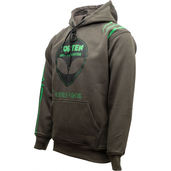 Sweat à capuche "Neon Alien" - noir