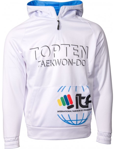 Sweat à capuche "ITF SHADOW" - blanc 