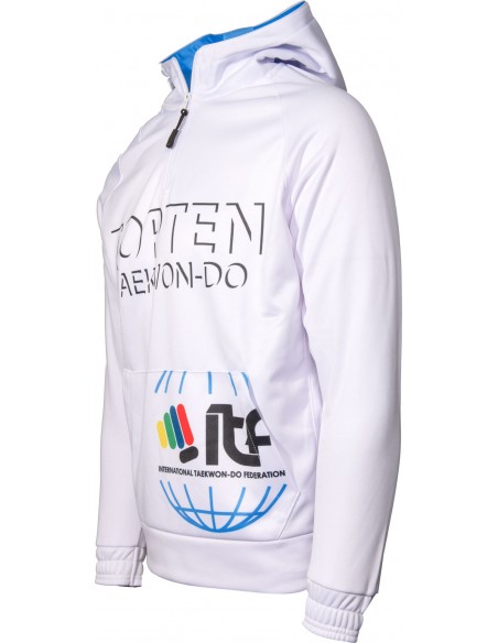 Sweat à capuche "ITF SHADOW" - blanc 