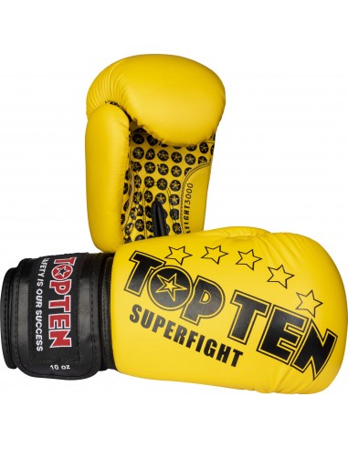 Gants de boxe « Superfight 3000 » - jaune, 10 oz 