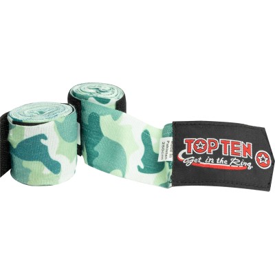 Hand-Wrap, bandage de boxe élastique "Militaire" - 5 cm x 250 cm, vert camouflage  2