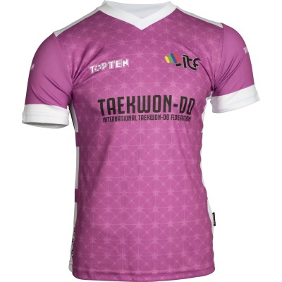 Maillot ITF "Star Grid" avec col en V