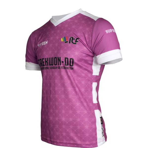 Maillot ITF "Star Grid" avec col en V  