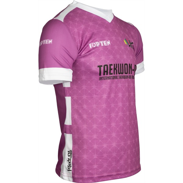 Maillot ITF "Star Grid" avec col en V  