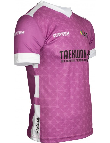 Maillot ITF "Star Grid" avec col en V  